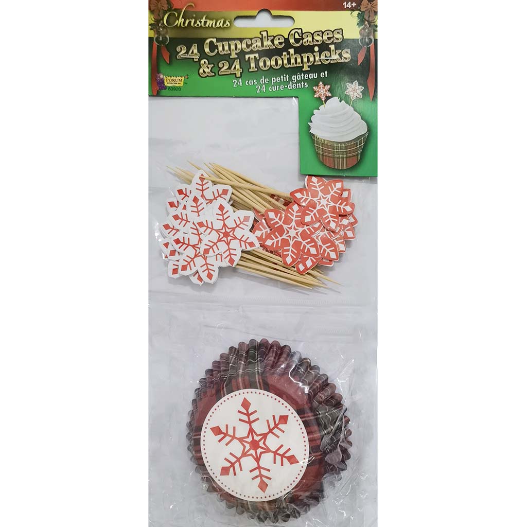 Christmas Cupcake/Pick Set