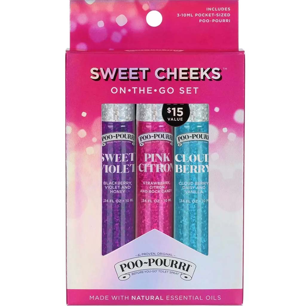 Glitter  Toilet Spray Set 3pk, 10ml each