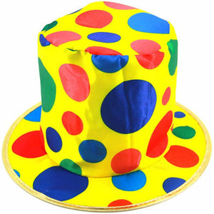 Polka Dot Clown Top Hat