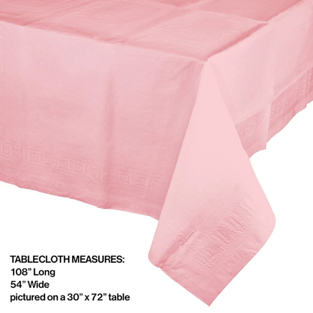 Classic Pink Tablecover, 54in X 108in