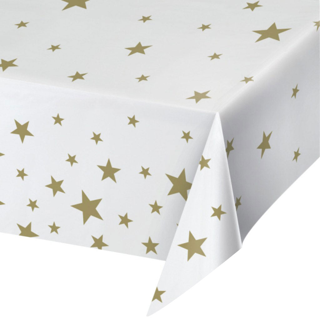 Star White Tablecover, 54in X 108in