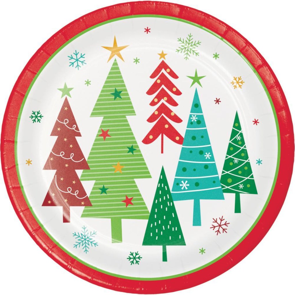 Holiday Fun Dinner Plates 8ct, 9in