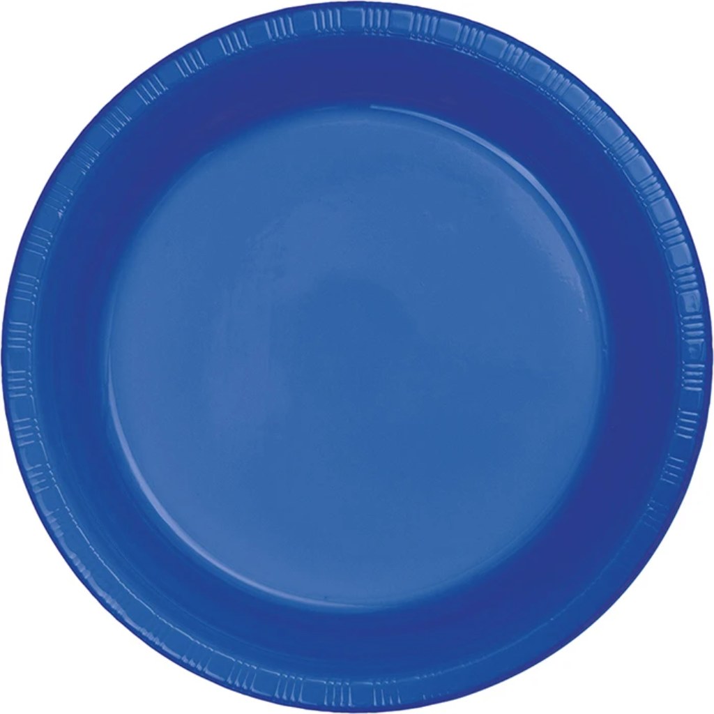 Cobalt Blue Dinner Plates 50ct, 9in