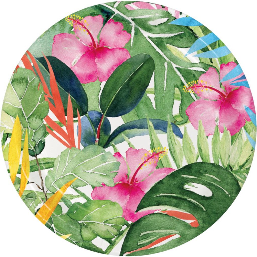 Floral Paradise Dessert Plates 8ct, 7in