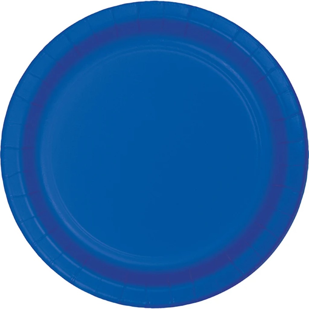 Cobalt Blue Lunch Plates 50ct, 7in