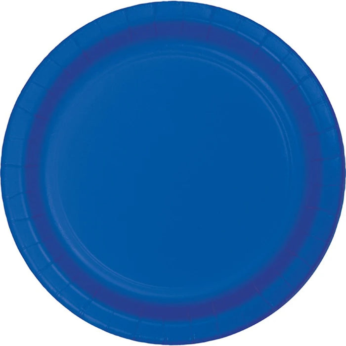 Cobalt Blue Lunch Plates 50ct, 7in
