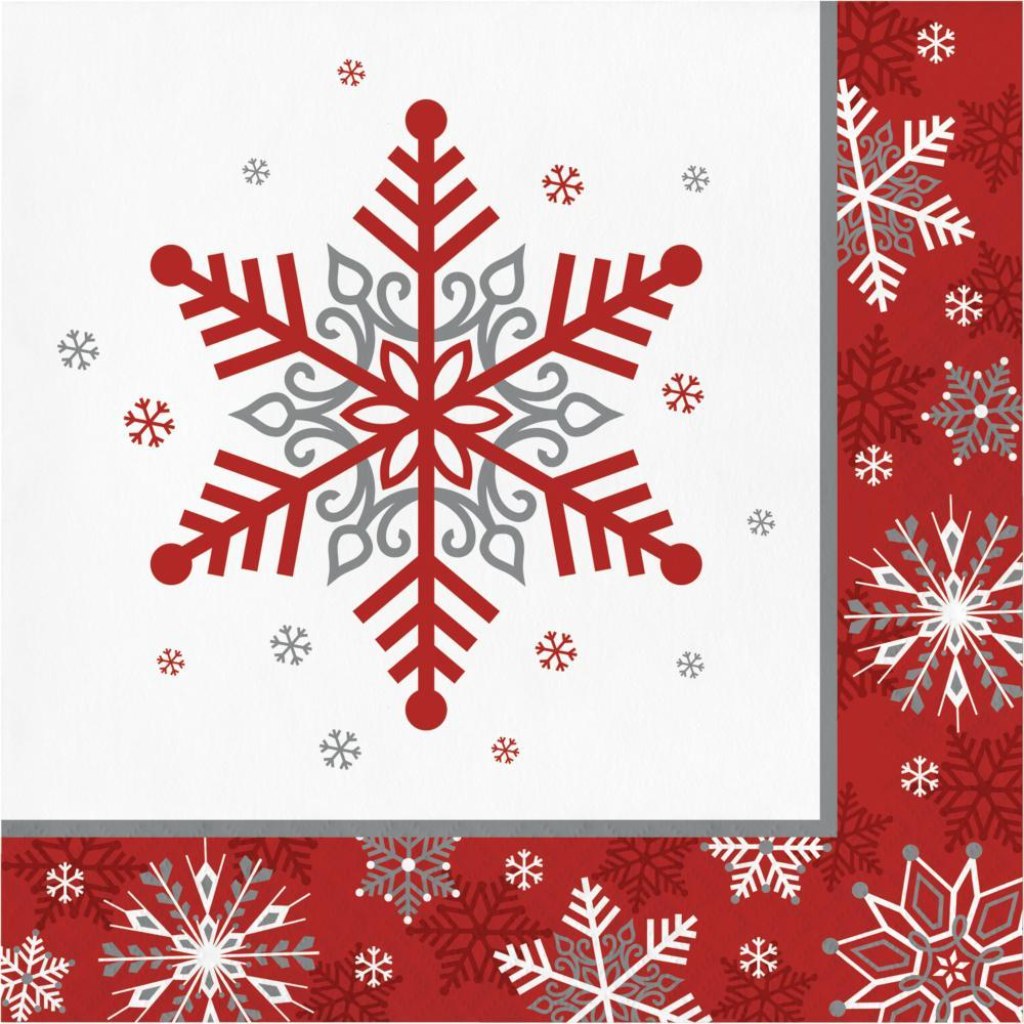 Winter Snowflake Lunch Napkins 16ct, 2ply