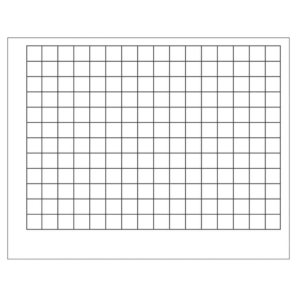 Graphing Grid Squares Wipe Off Chart 1-1/2 