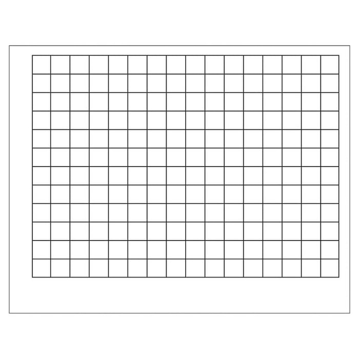 Graphing Grid Squares Wipe Off Chart 1-1/2 