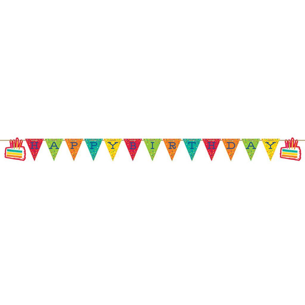 Festive Cake Ribbon Banner, 1ct