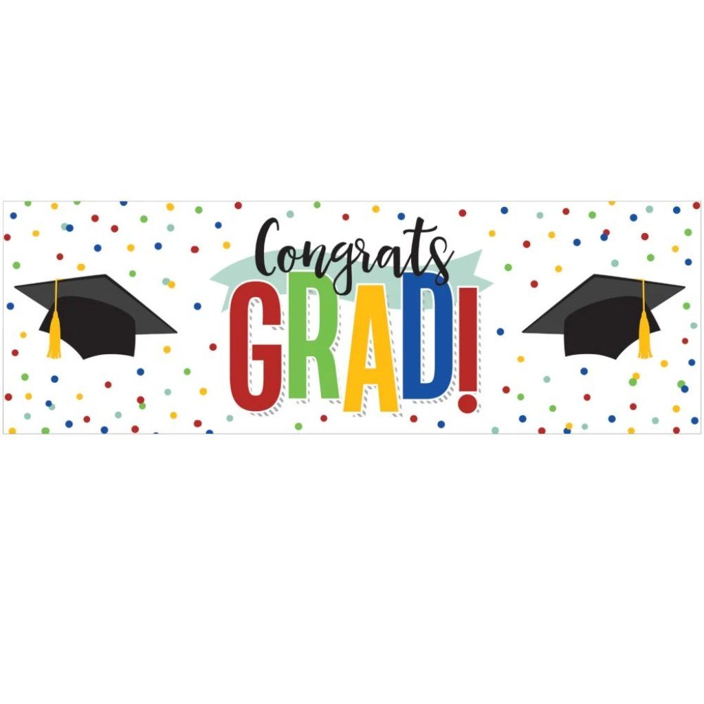 Colorful Graduation Giant Banner