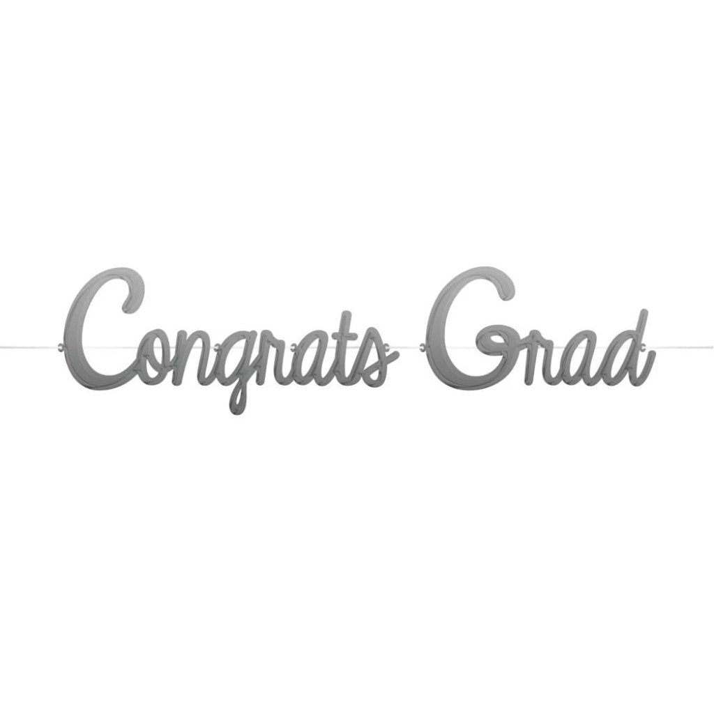 Congrtas Grad Balloon Banner