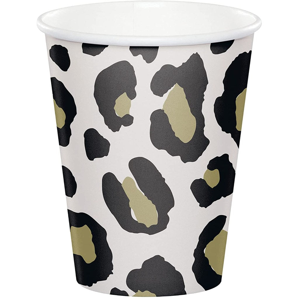 Leopard Cups 8ct, 9oz