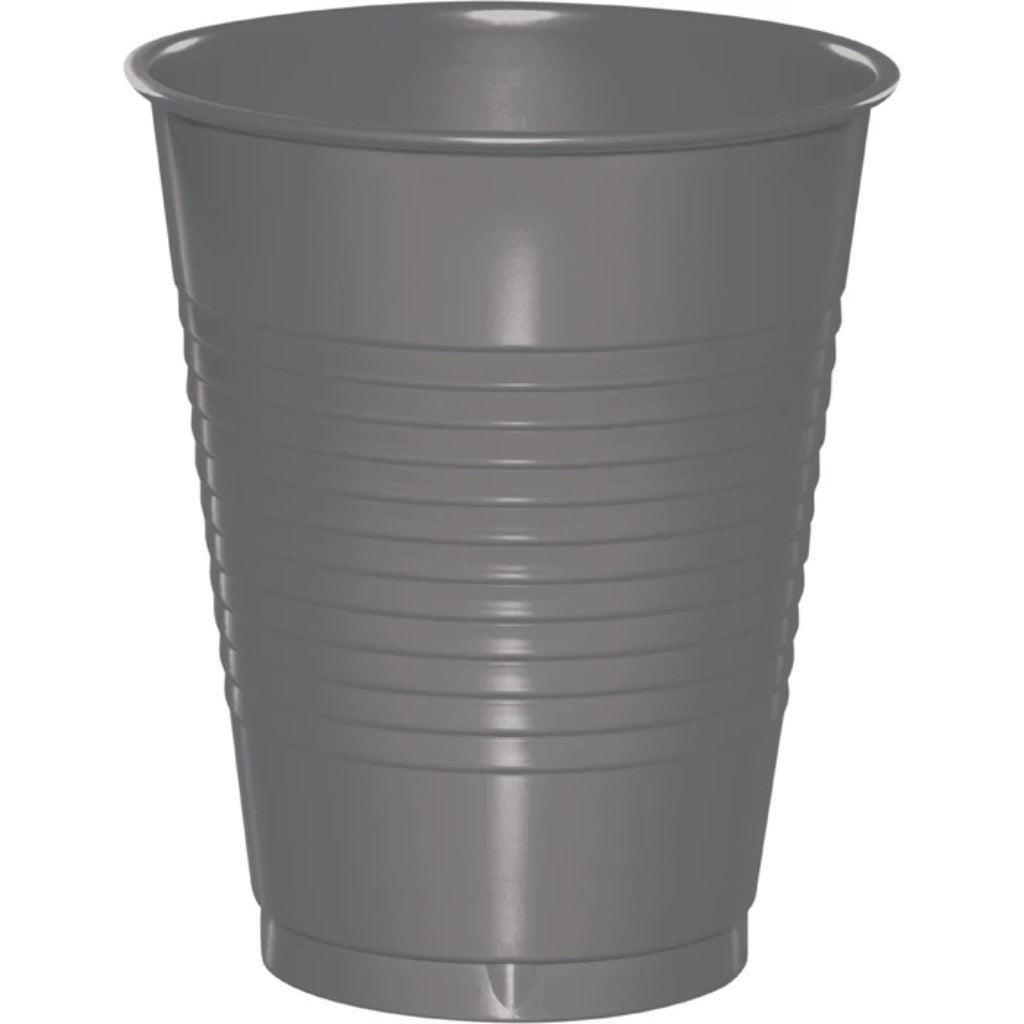 Glamour Gray Plastic Cups 12ct, 16oz