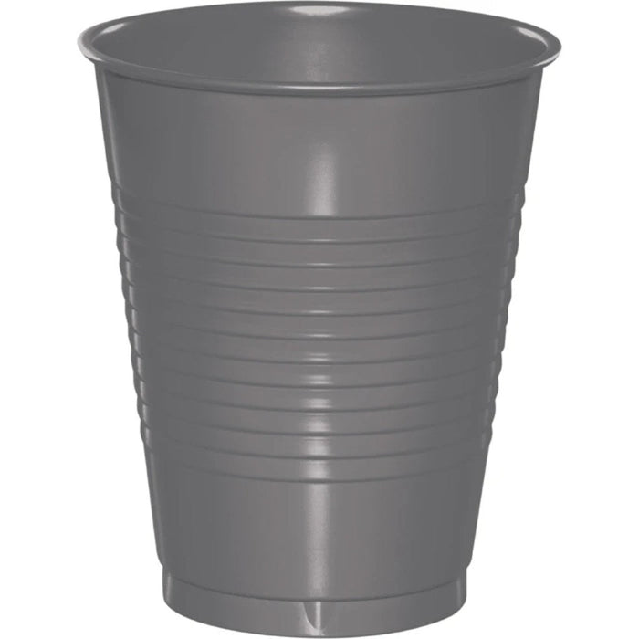 Glamour Gray Plastic Cups 12ct, 16oz