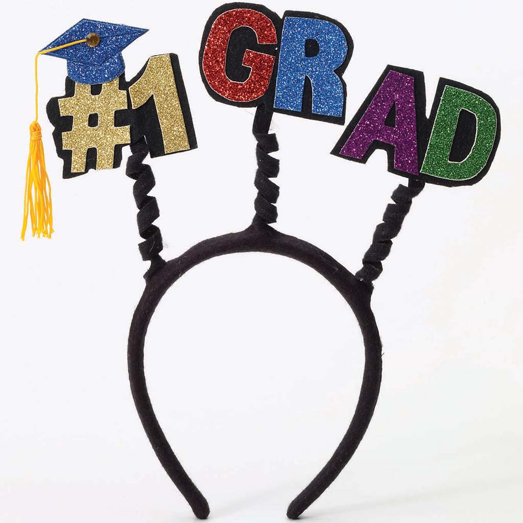 Graduation Headdband #1 Grad Black