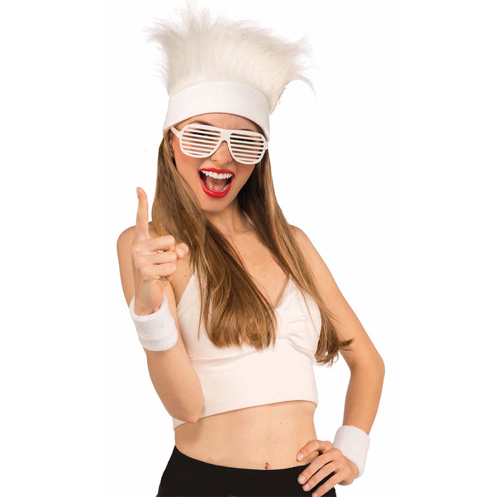 Fur Headband White