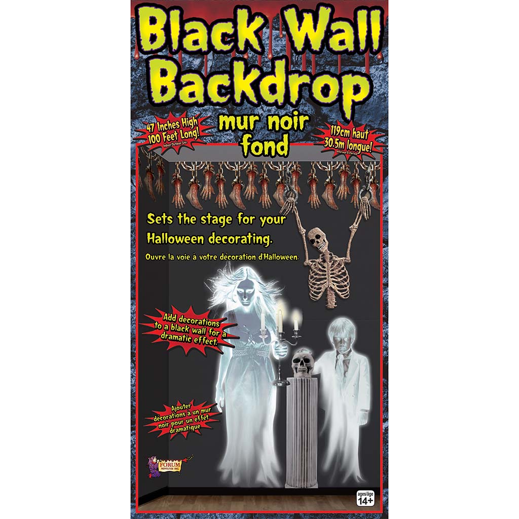 Decor Black Back Wall Drop