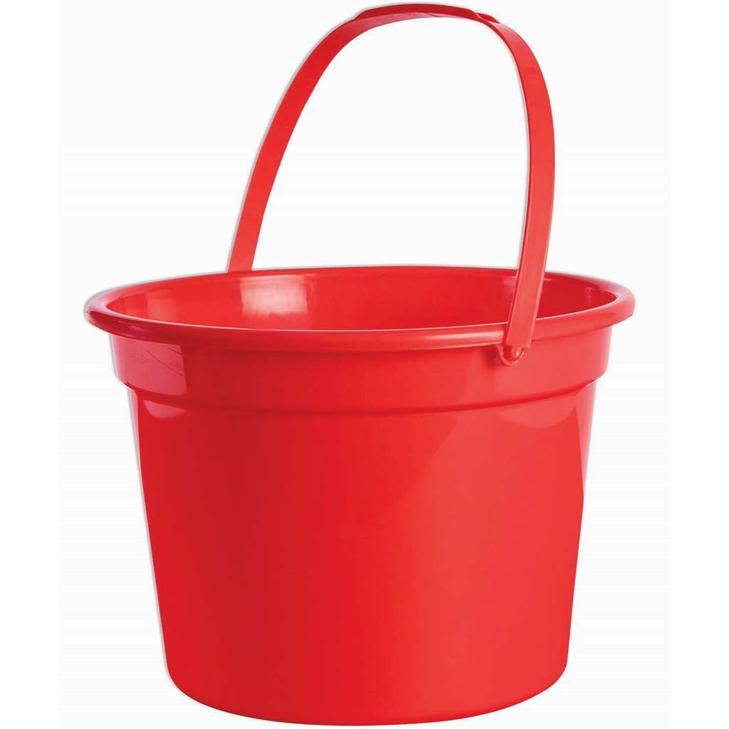 Red Plastic Pail