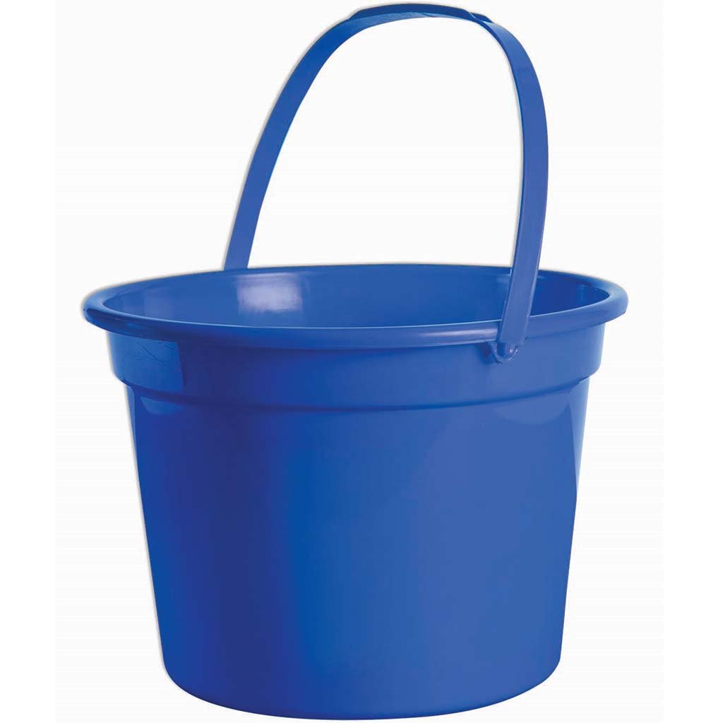 Bright Royal Blue Plastic Pail