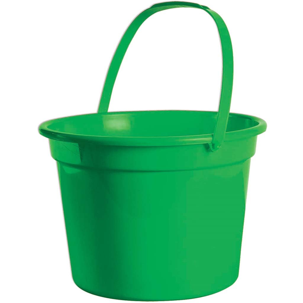 Bright Green Plastic Pail