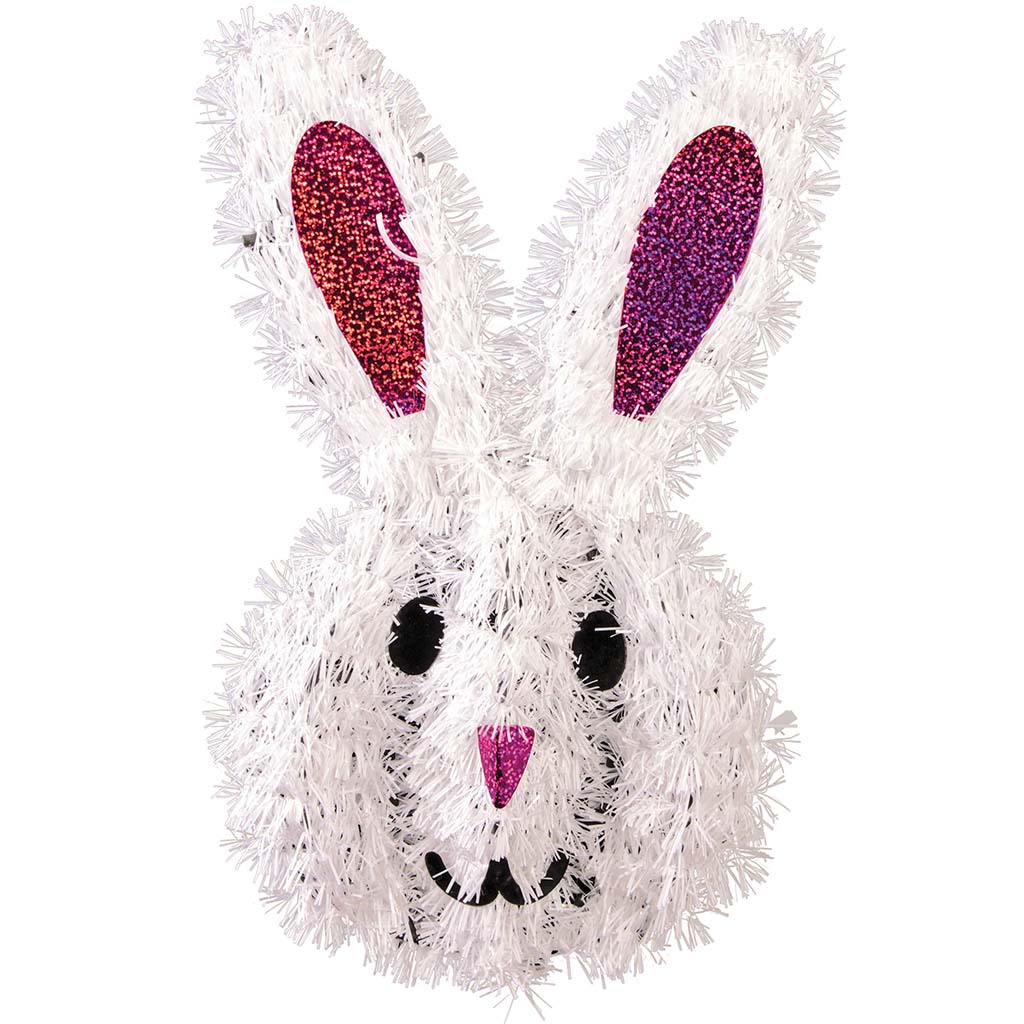 Tinsel Bunny Deco-Min=12 Eache