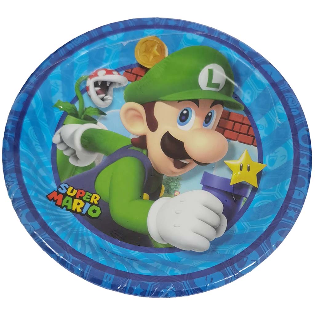 Nintendo Mario Luigi Lunch Plates, 7in