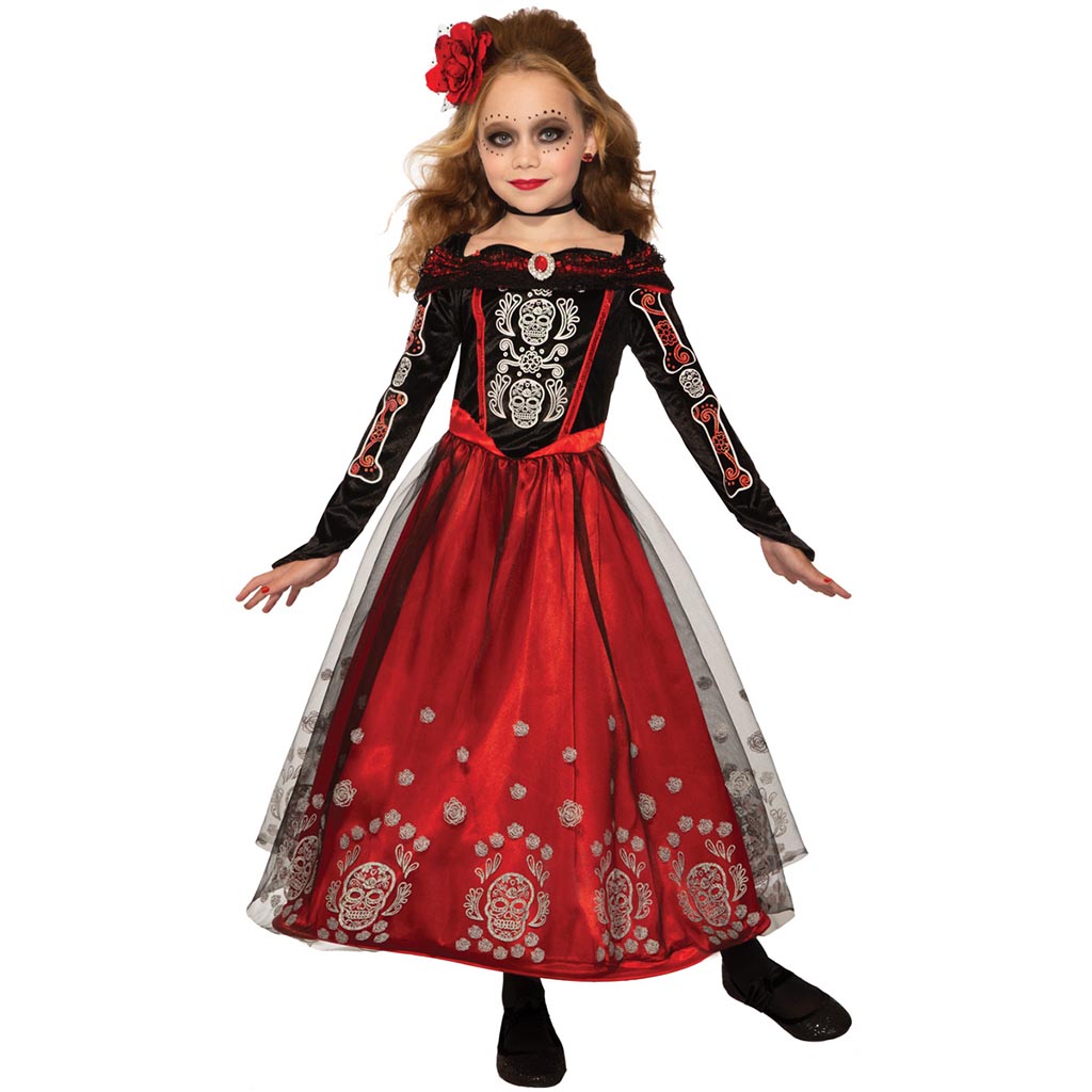 Day of The Dead Princess Child Costume