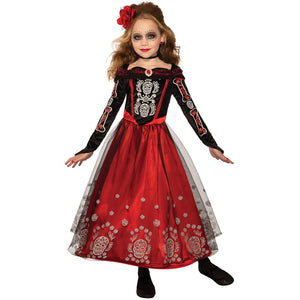 Day of The Dead Princess Child Costume