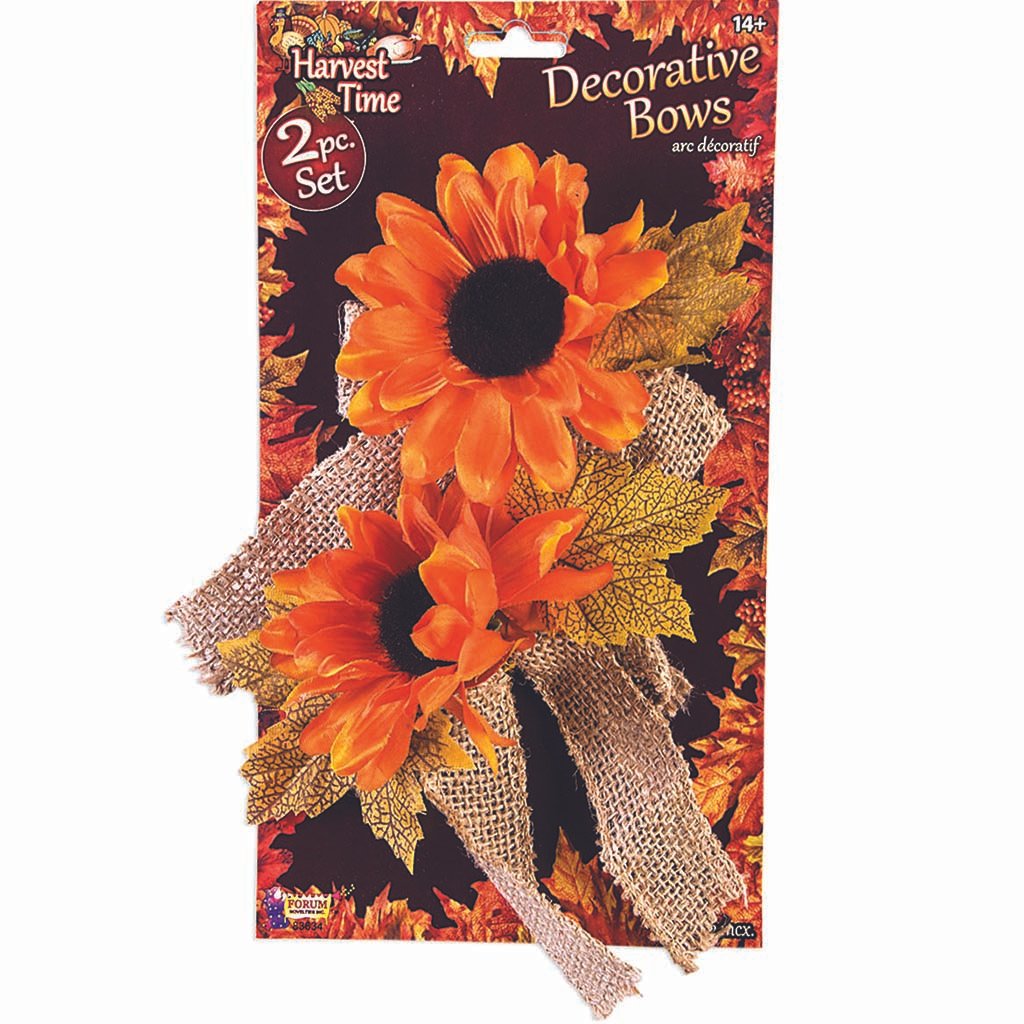 Sunflower Burlap Bows