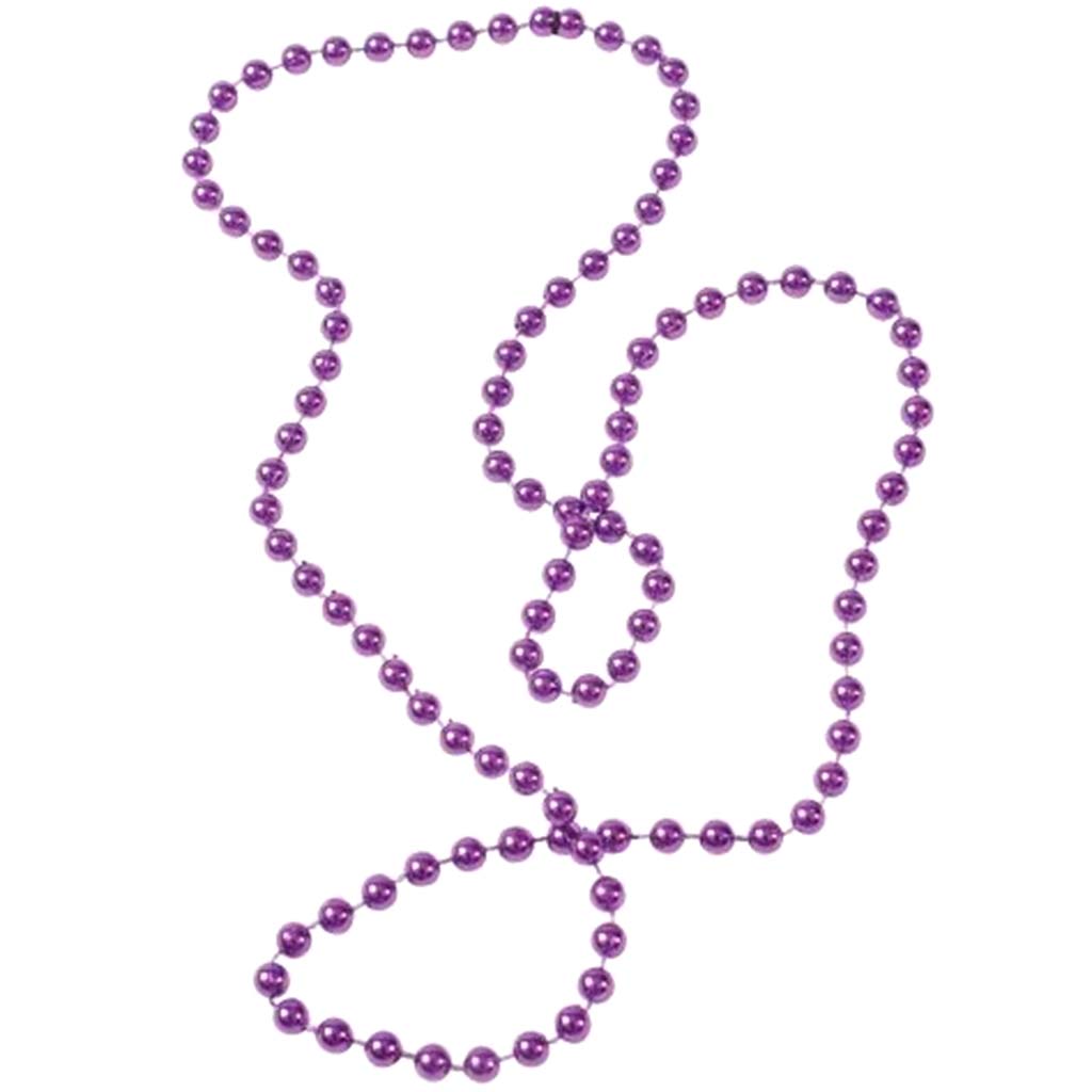 Metallic Purple Beads, 4pc