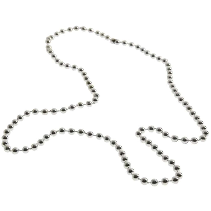 Metallic Silver Beads, 4pc