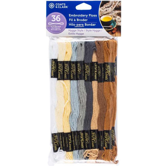 Coats & Clark 6-Strand Embroidery Floss 36/Pkg Hygge