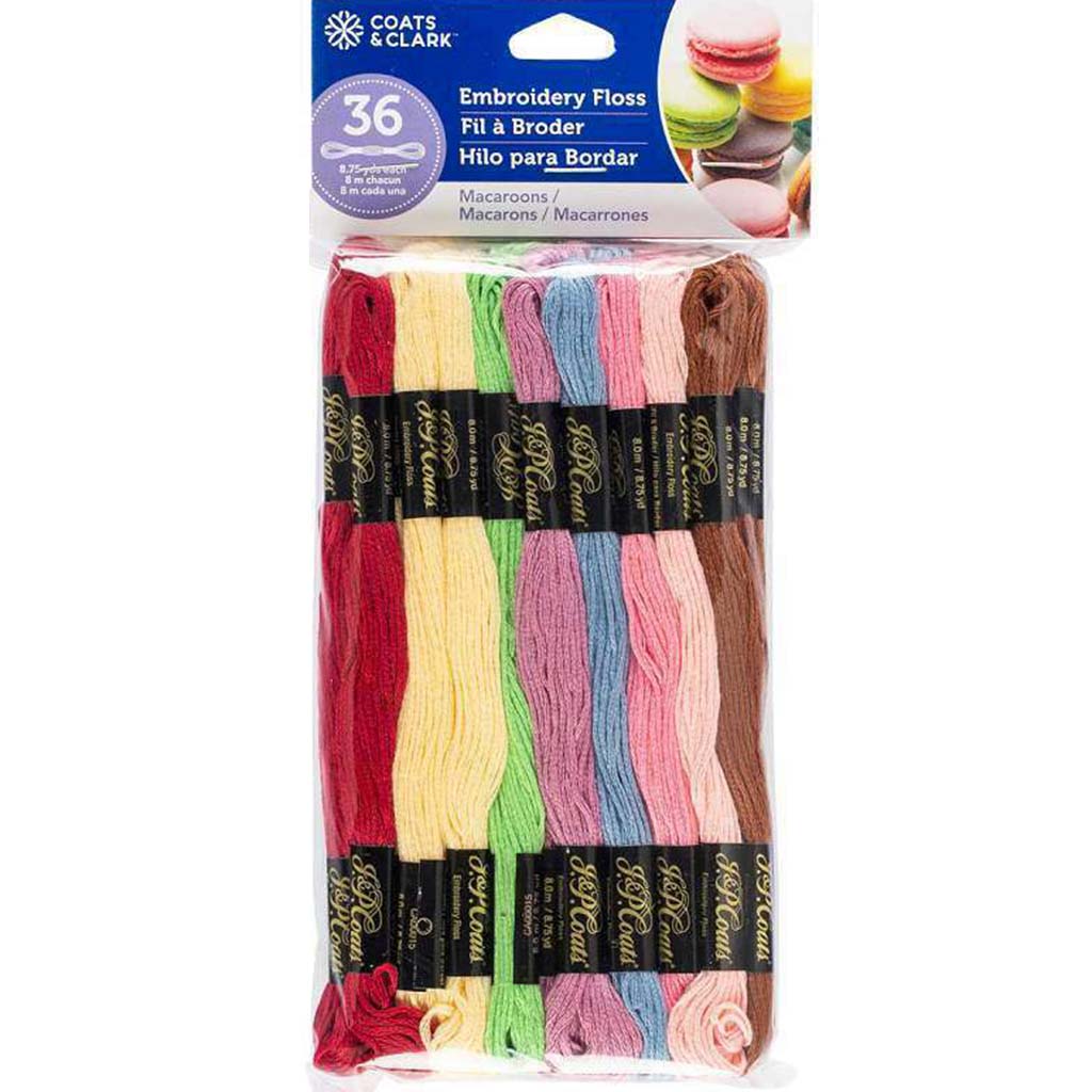 Coats &amp; Clark 6-Strand Embroidery Floss 36/Pkg Macaroon