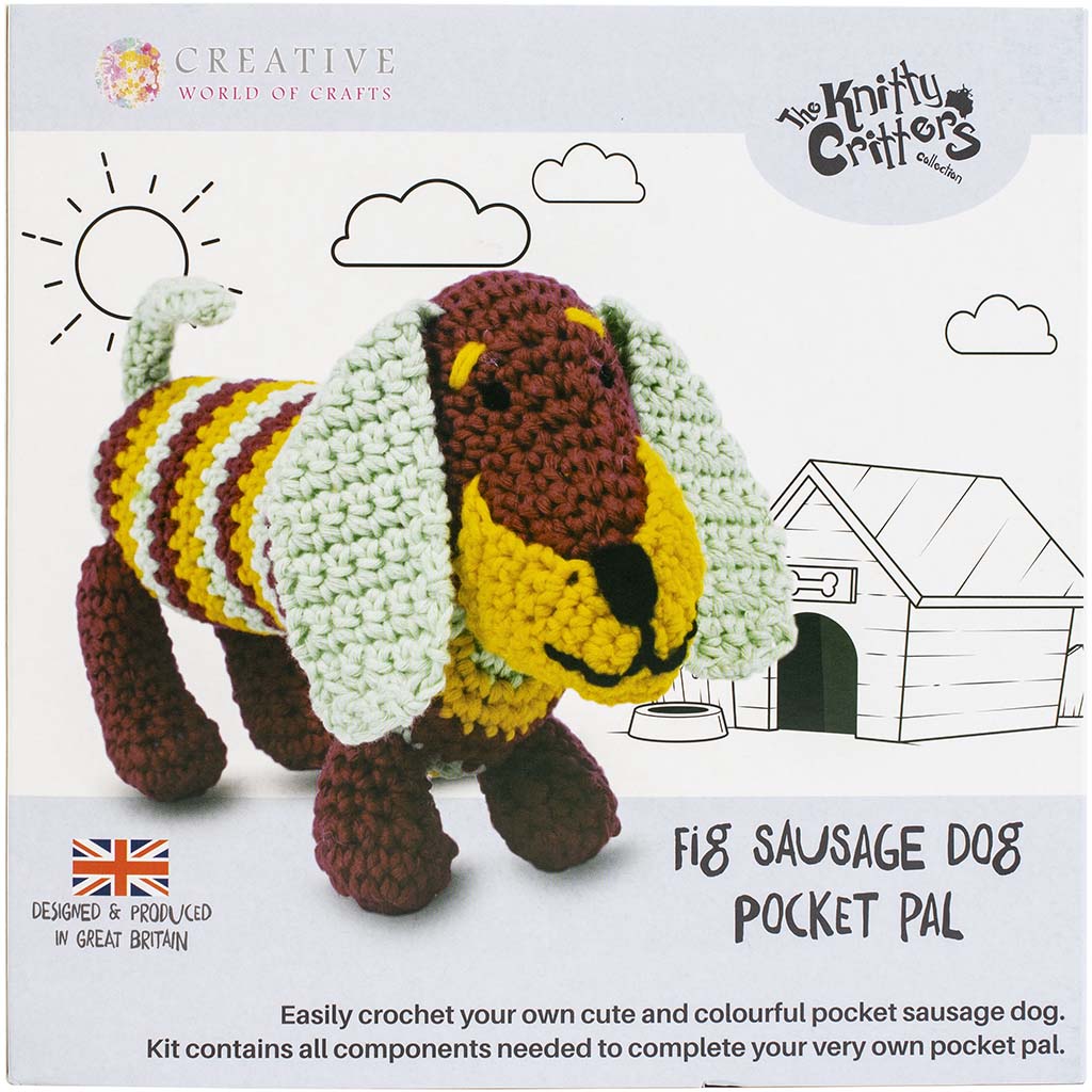 Yarn Crochet Kit Sausag Dog