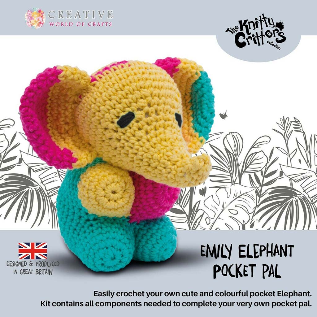 Yarn Crochet Kit Emily Elephant