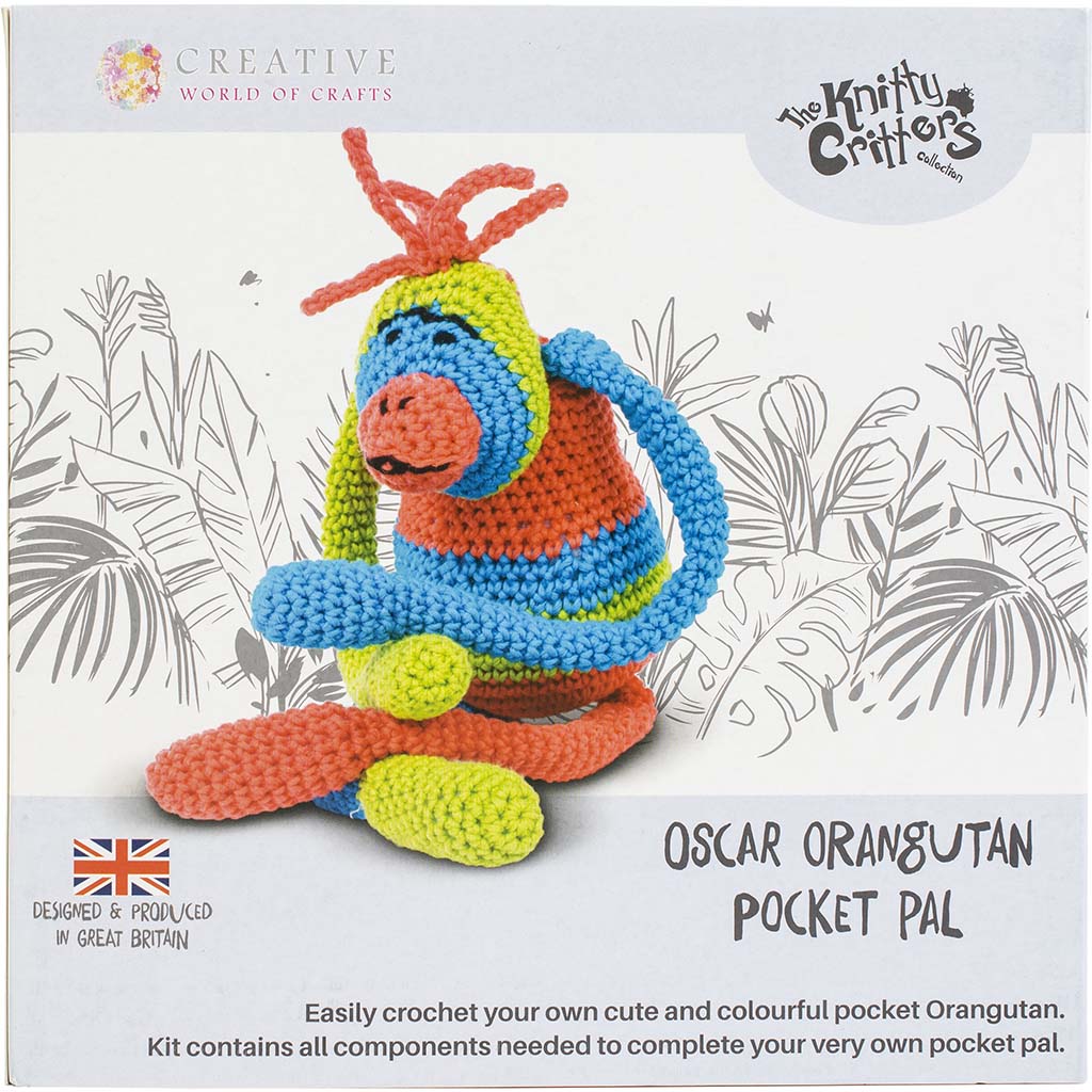 Yarn Crochet Kit Oscar Orangutan