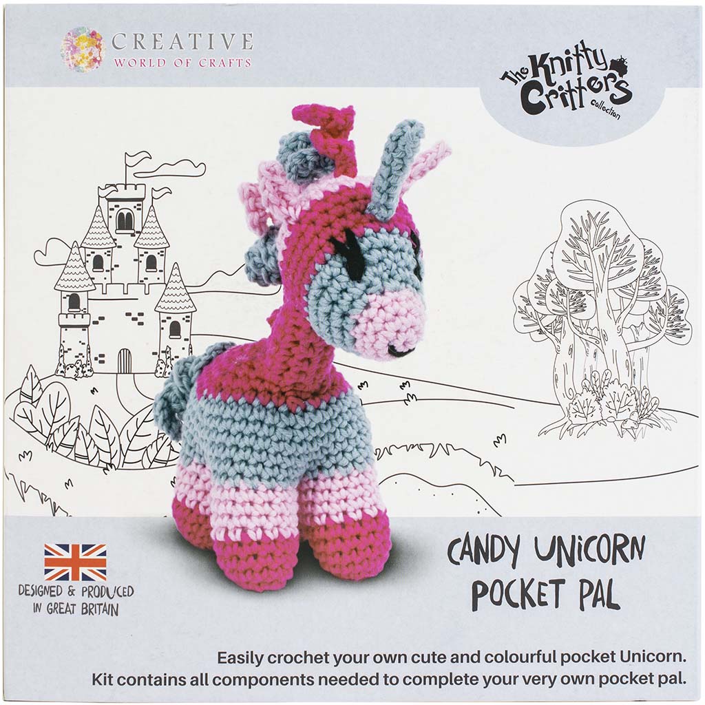 Yarn Crochet Kit Candy Unicron