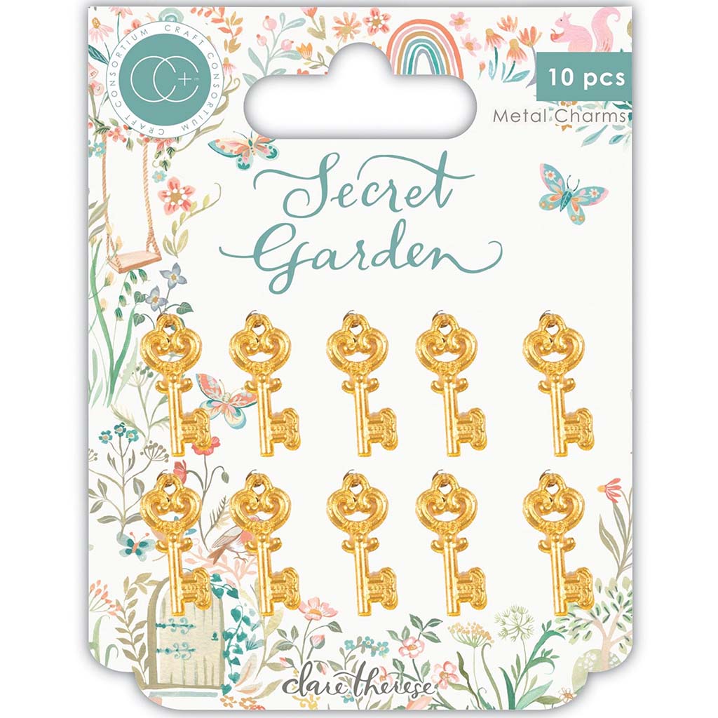 Secret Garden Metal Charms - Key