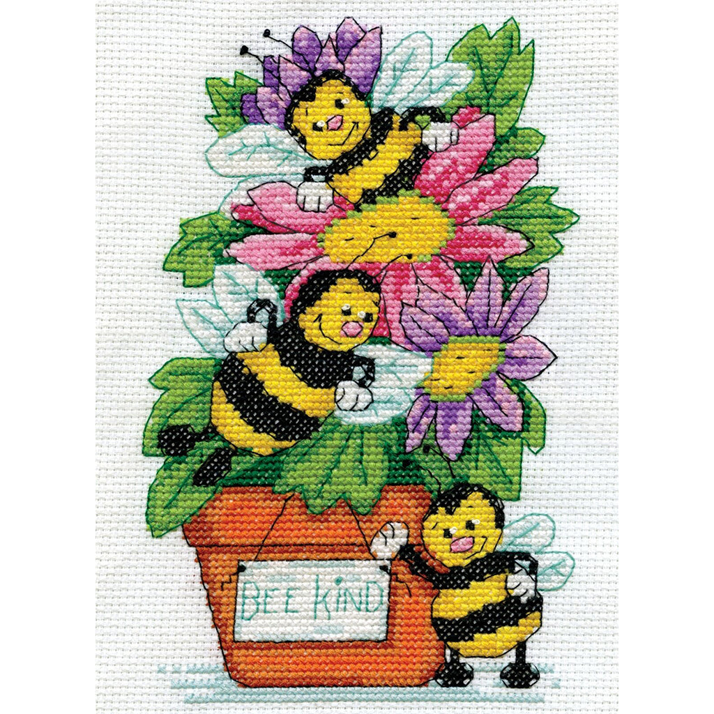 Counted Cross Stitch Bee Kind