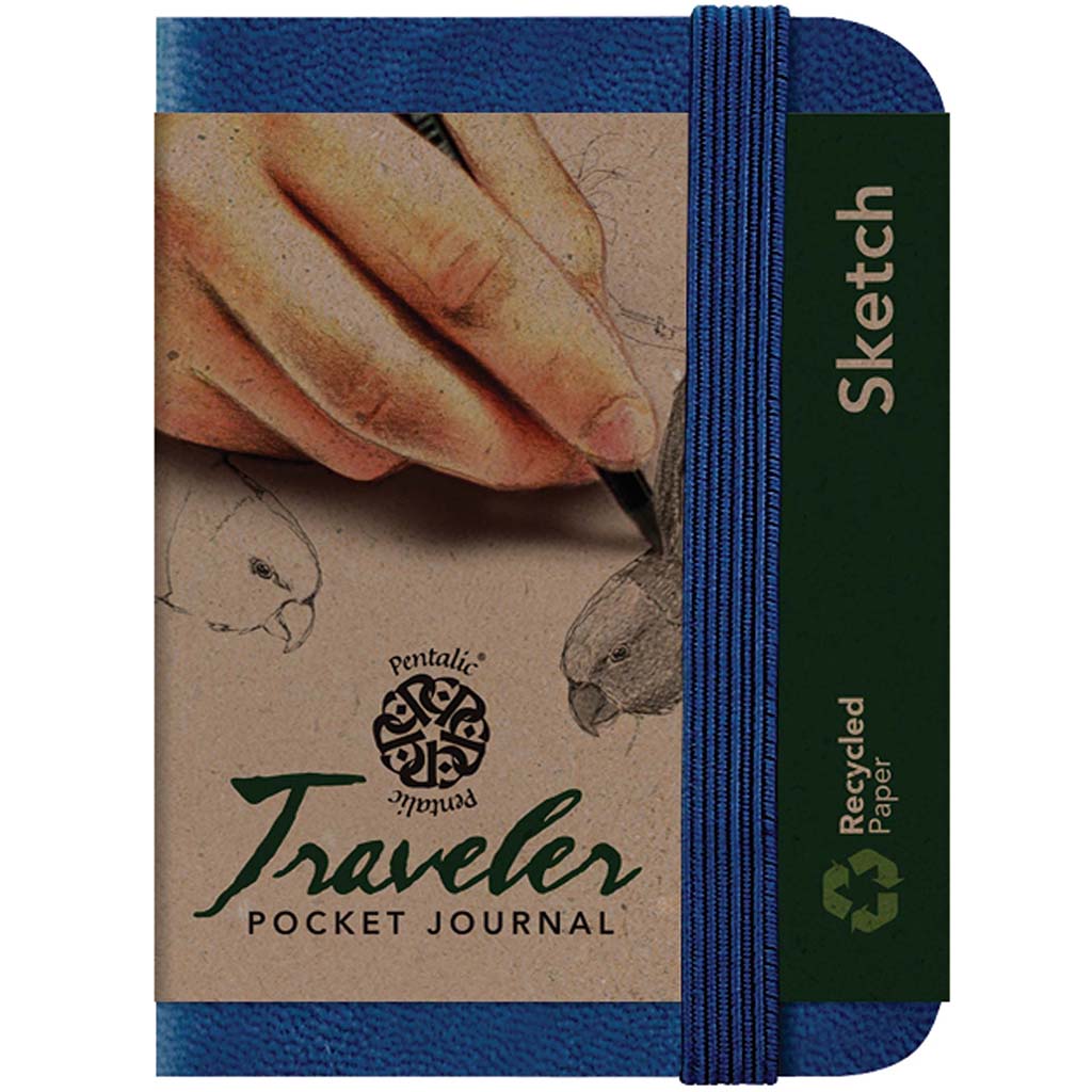 Travelers Sketch Book 3in x 4in Royal Blue