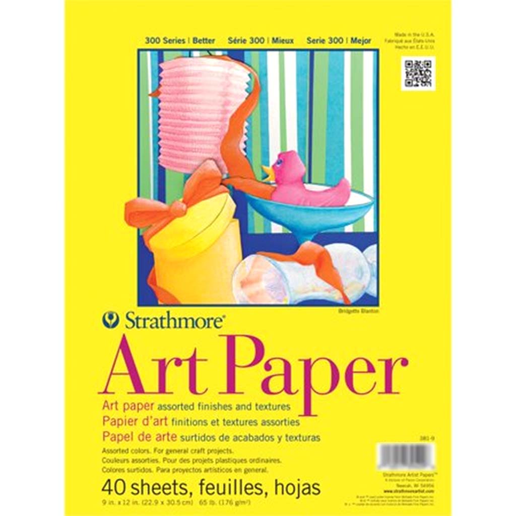 Strathmore Colored Art Paper Pad 300 Series 40 Sheets 9 x 12