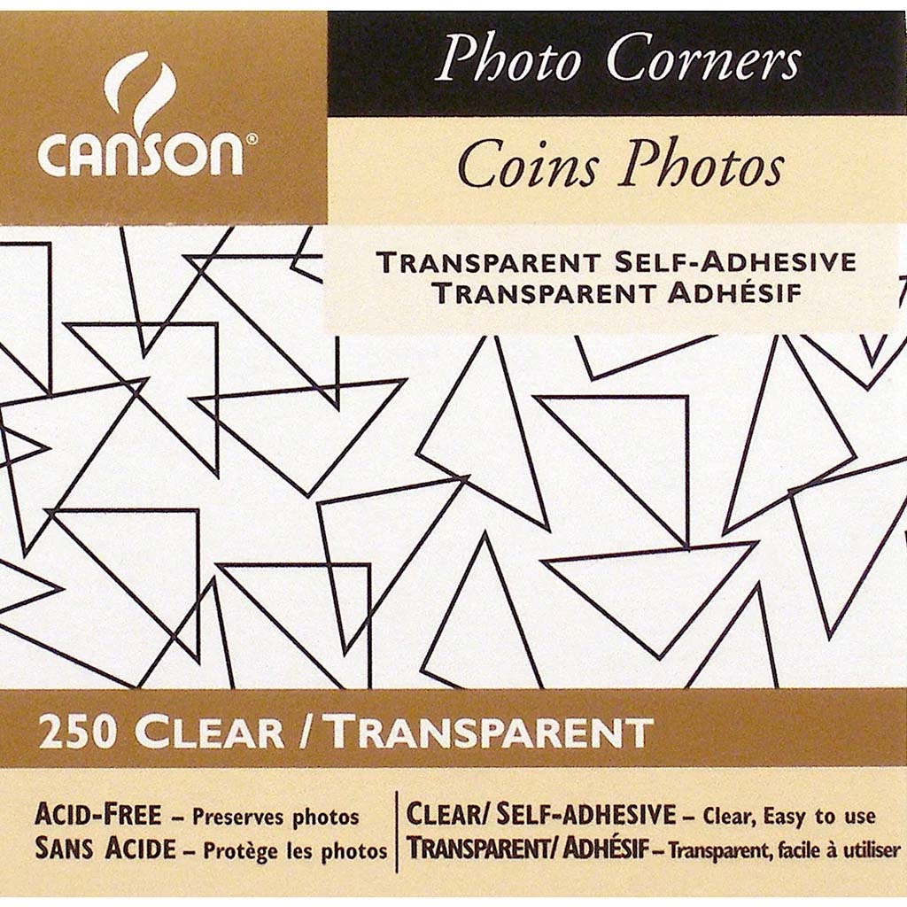 Self Adhesive Photo Corners in Box Dispenser 250 Black Corners