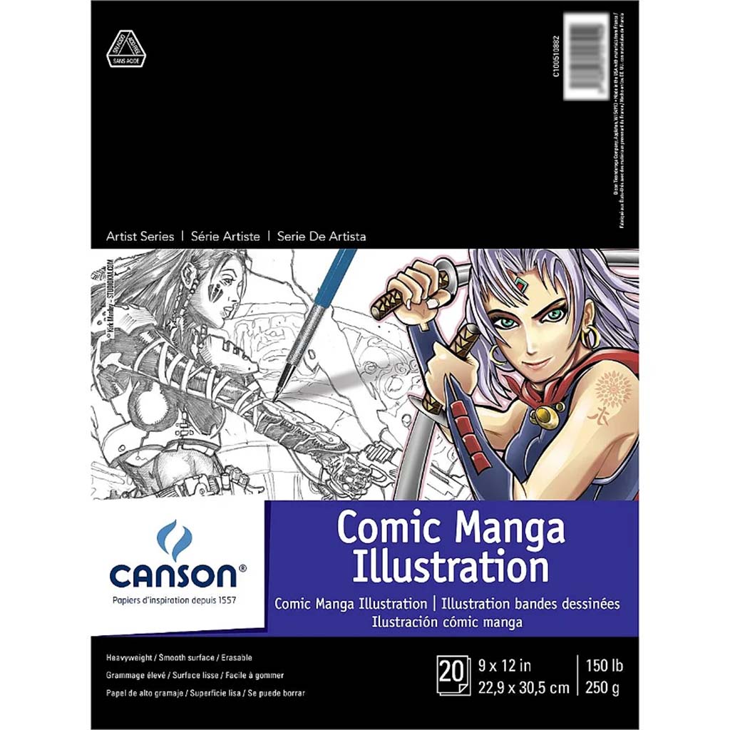 Comic/Manga Illustration Drawing Pad 9in x 12in