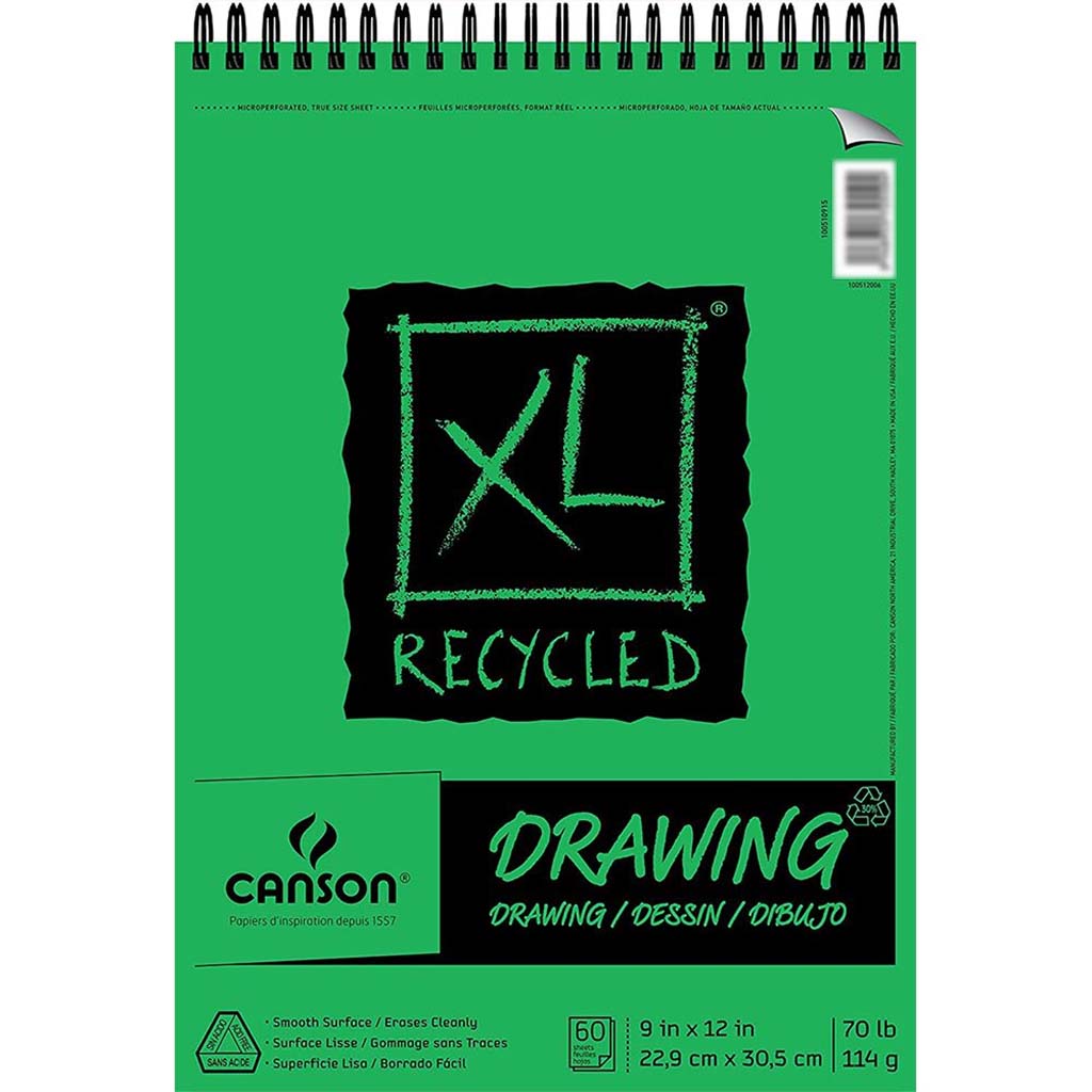 Drawing Recycled Pad XL 9x12 70lbs