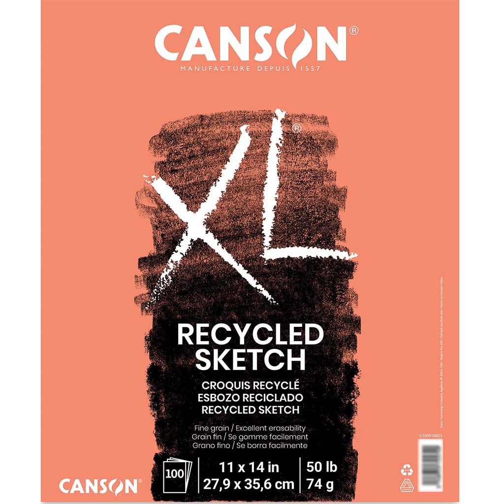 XL Recycled Sketch Pad 11in x 14in 50lb 100sheets