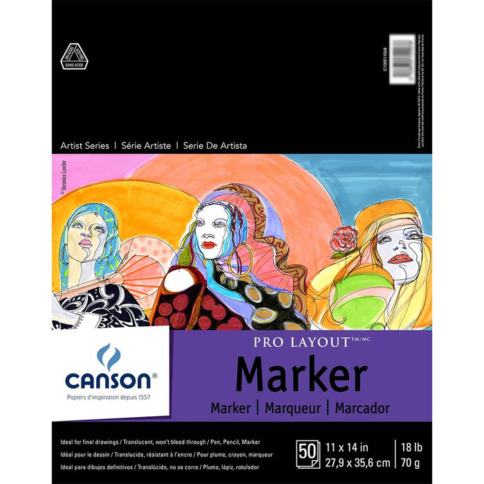 Pro Layout Marker Pad 11in x 14in 50 Sheets