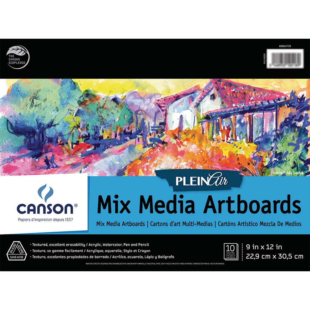 Plein Air Mix Media Artboard Pads 9in x 12in 10 Sheets