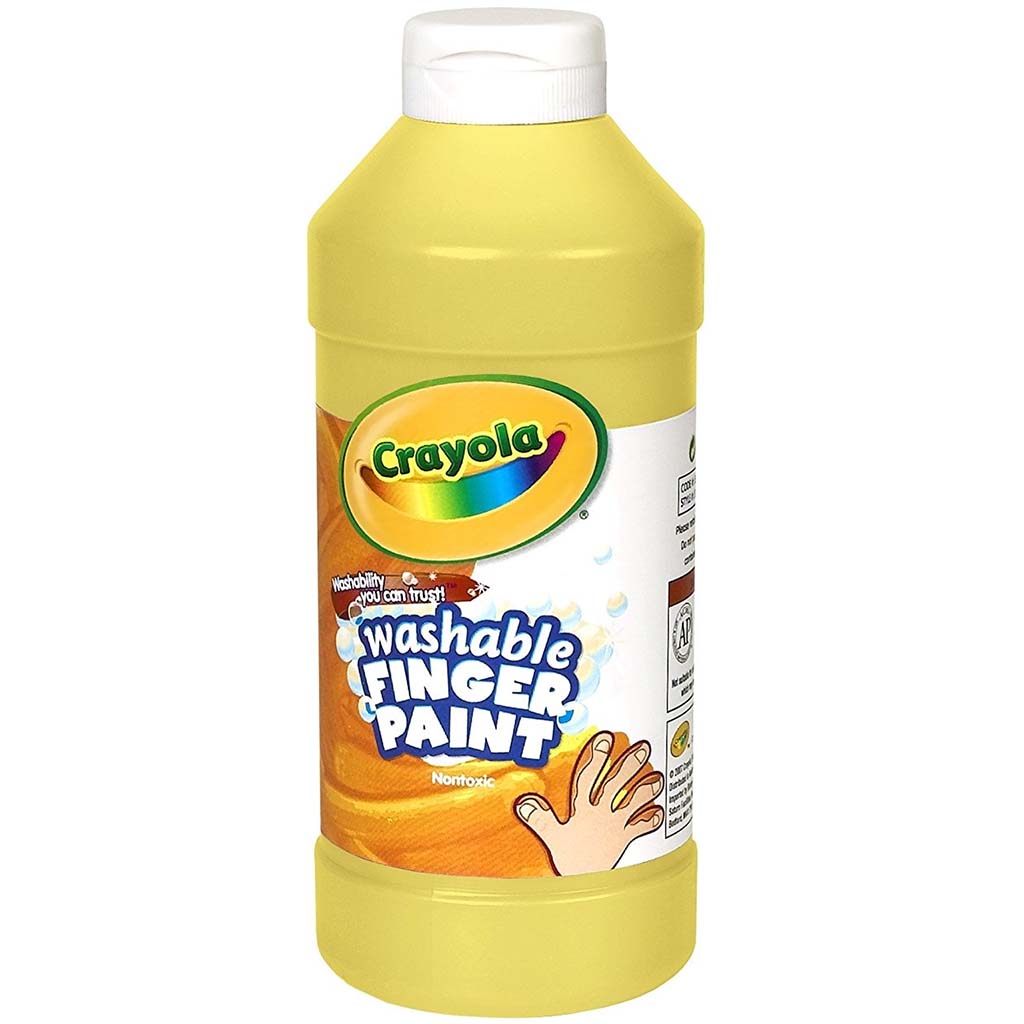 Crayola Washable Fingerpaint Yellow, 16oz