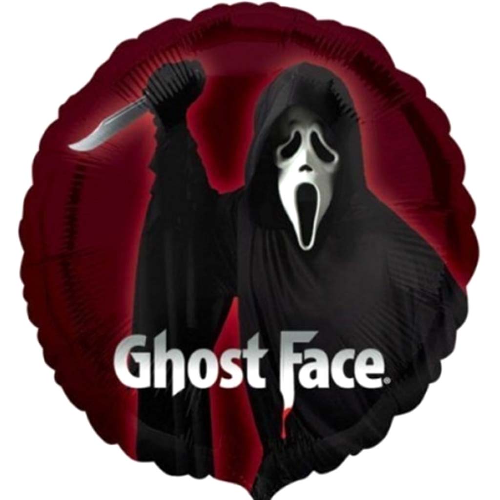 Foil Balloon Ghost Face 18in